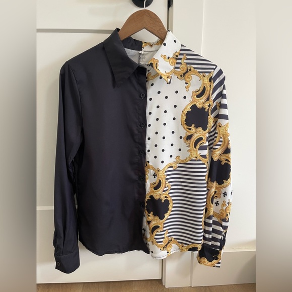 *NEW* PRINTED BLOUSE - Picture 1 of 2